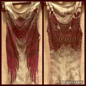 Sinful sequined tank.